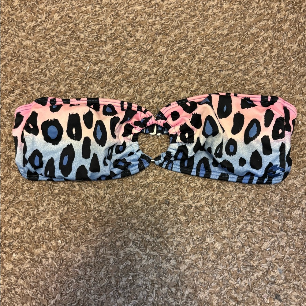 Billabong Pink and Black Bandeau Top